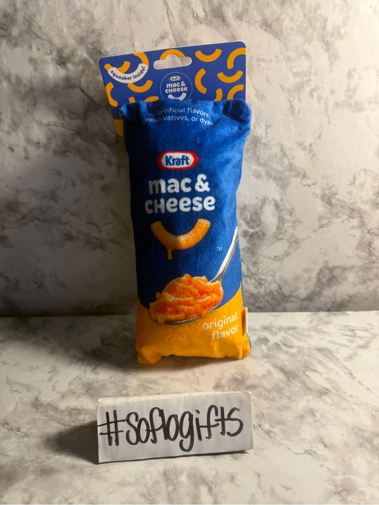 Other - NWT Kraft Mac & Cheese Plush Dog Toy (squeaker)